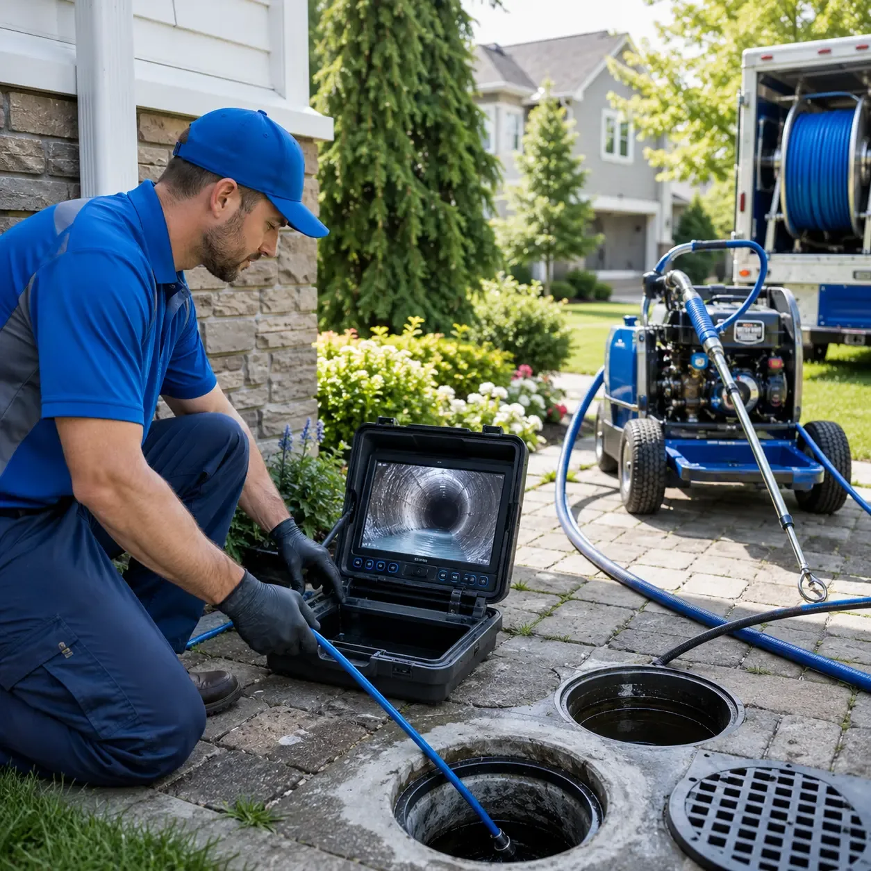 Outdoor drain cleaning professionals serving Chestnut Ridge, PA